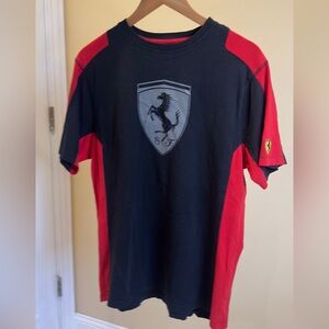 Scuderia Ferrari T-Shirt. Red and Black.